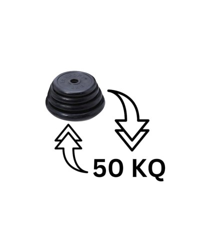 Rezin qantel dəsti TA sport 50 kq 2142/1, 25 x 25 kq, 2 əd