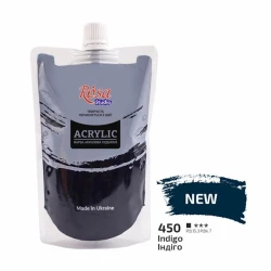 Акриловая краска Rosa Studio 450 Indigo, 200 мл