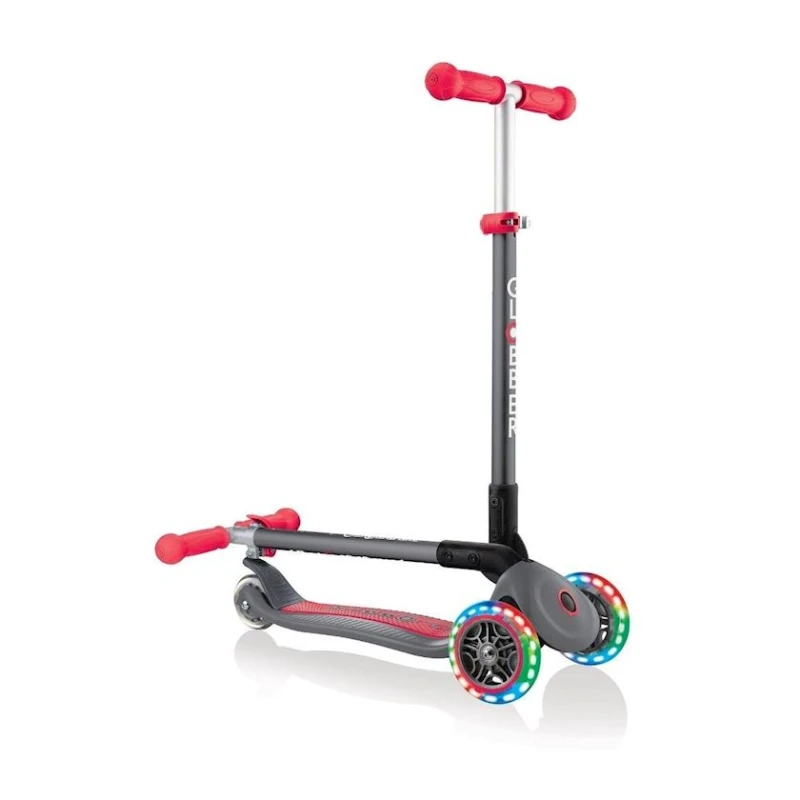 Детский самокат Globber Primo, красный/черный