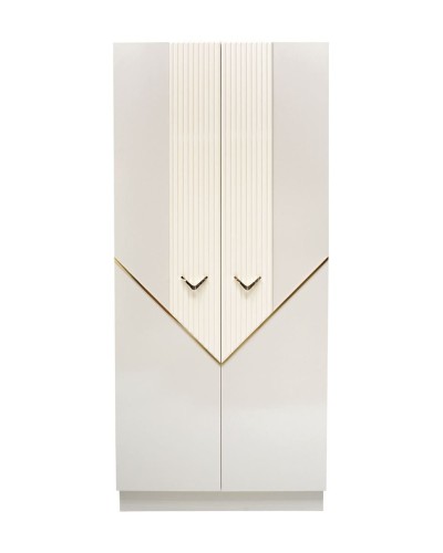 Şkaf Alzzoni 398, krem, 900x1980x450 mm