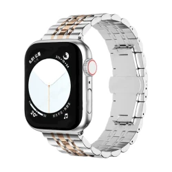 Ремешок Greatcase SW224 для Apple Watch Silver Rose Gold