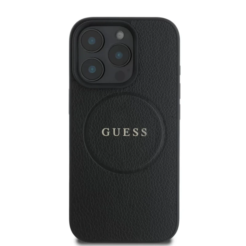 Чехол Guess 4G Grained MagSafe для Apple iPhone 16 Pro Max Black - 3666339303532 Чехол Guess 4G Grained MagSafe для Apple iPhone 16 Pro Max Black - 3666339303532