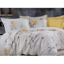 Yataq dəsti MiraNova SF-406, ikinəfərlik, pambıq, rəngbərəng, mələfə 240x260 sm, yorğan üzü 200x220 sm, yastıq üzü 50x70 sm (2 əd)