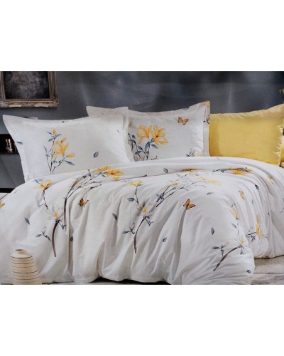 Yataq dəsti MiraNova SF-406, ikinəfərlik, pambıq, rəngbərəng, mələfə 240x260 sm, yorğan üzü 200x220 sm, yastıq üzü 50x70 sm (2 əd)
