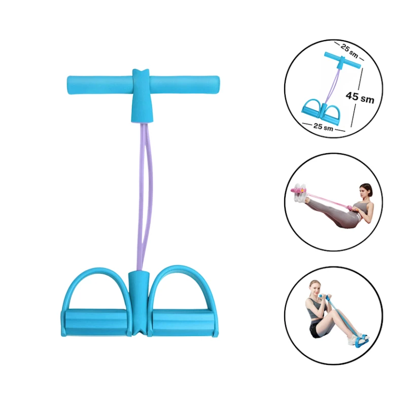 Многофункциональный тренажер Resistance band 1855 голубой