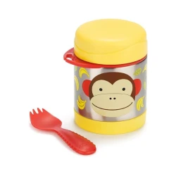 Пищевой термос Skip Hop Zoo Обезьяна, нержавеющая сталь, разноцветный, 325 мл