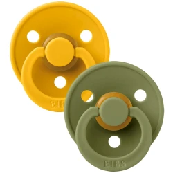 Набор пустышек BIBS Colour Honey Bee/Olive, 6-18 мес, 2 шт Набор пустышек BIBS Colour Honey Bee/Olive, 6-18 мес, 2 шт