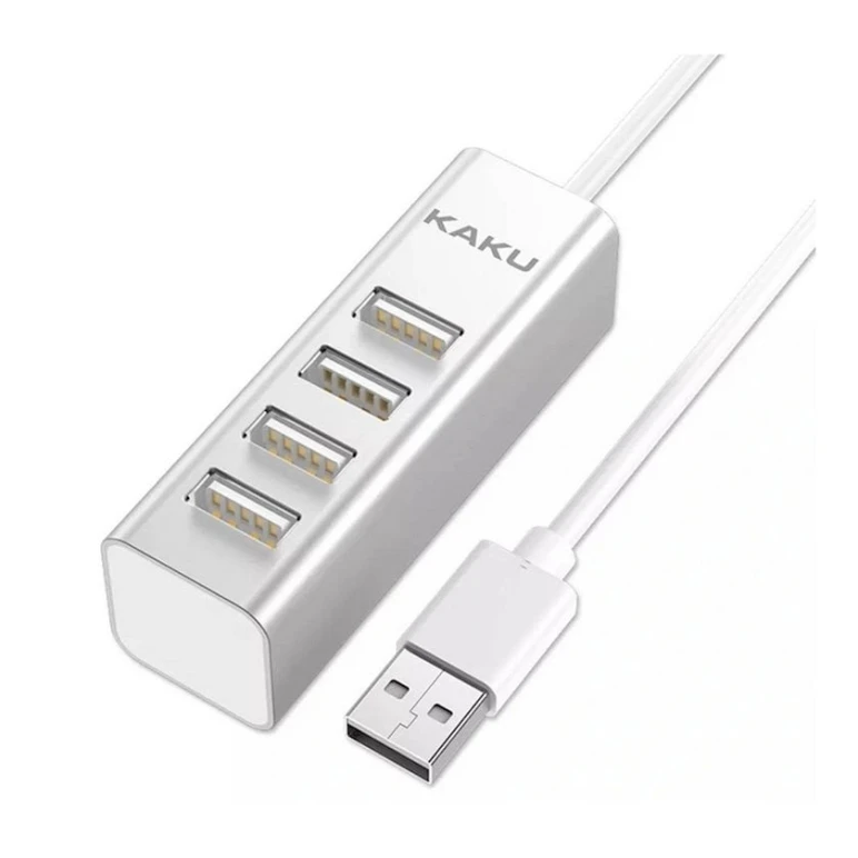 USB HUB Kaku KSC-383 4 USB, Серебристый USB HUB Kaku KSC-383 4 USB, Серебристый
