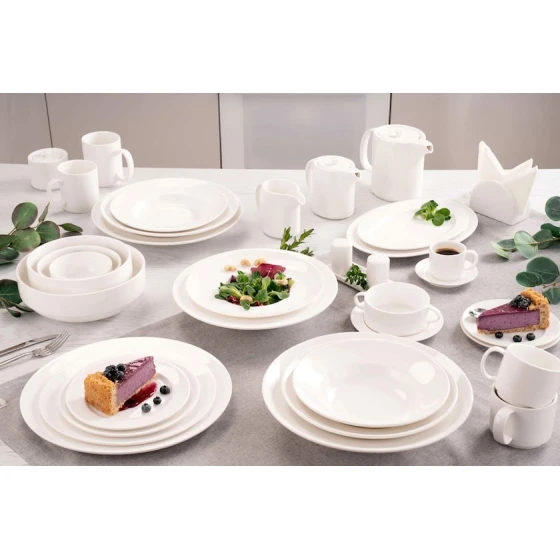 Тарелка Ardesto Prato AR3608P, фарфор, белая, 23 см