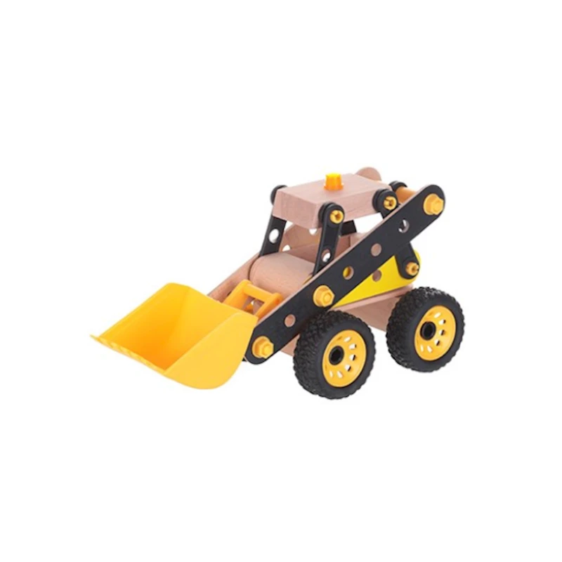 Деревянная игрушка Miniso Wooden Construction Vehicle 6941501517779, Разноцветный
