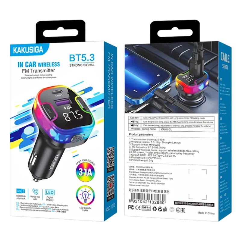 Avtomobil üçün FM transmitter Kakusiga KSC-1070