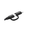 Кабель USB Baseus USB Cable to Lightning+microUSB Yiven 1 м Black (CAMLYW-01)
