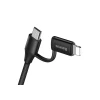 Кабель USB Baseus USB Cable to Lightning+microUSB Yiven 1 м Black (CAMLYW-01)