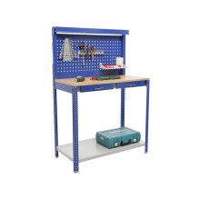 İş dəzgahı Praktik Garage Set 1, 50х100х150 sm, göy/boz