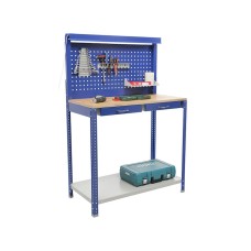 İş dəzgahı Praktik Garage Set 1, 50х100х150 sm, göy/boz