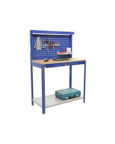 İş dəzgahı Praktik Garage Set 1, 50х100х150 sm, göy/boz