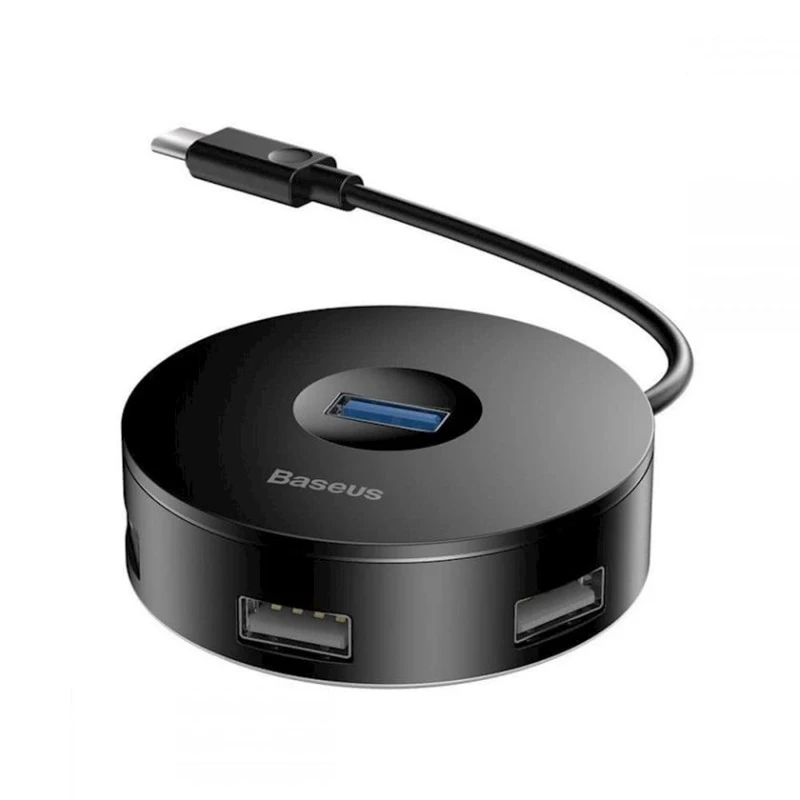 USB HUB Baseus Round Box HUB Adapter Type-C to USB 3.0, 0.25 м, Черный USB HUB Baseus Round Box HUB Adapter Type-C to USB 3.0, 0.25 м, Черный
