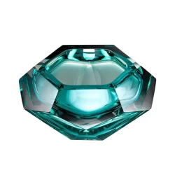 Декоративная чаша Eichholtz Las Hayas, 20x9.5 см, хрусталь, бирюзовый