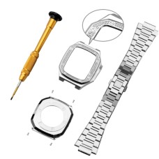 Qayış və çexol SW679 Apple Watch Ultra 41mm üçün Silver