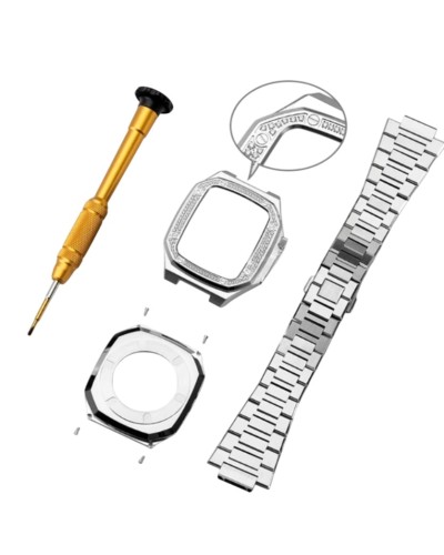 Qayış və çexol SW679 Apple Watch Ultra 41mm üçün Silver