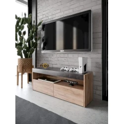 Тумба под ТВ 3563_LETNEWHatZCDaA, ЛДСП, разноцветная, 45x34.3x112 см Тумба под ТВ 3563_LETNEWHatZCDaA, ЛДСП, разноцветная, 45x34.3x112 см