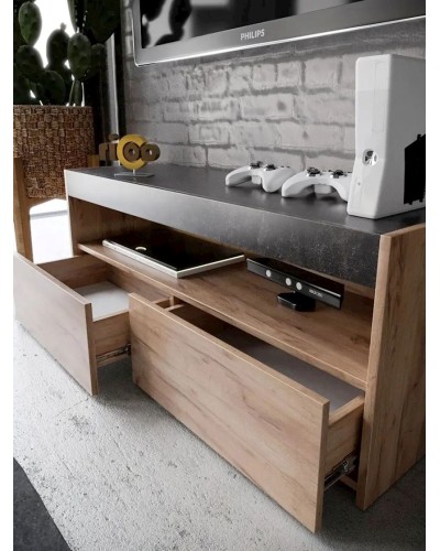 TV üçün tumba 3563_LETNEWHatZCDaA, LDSP, rəngbərəng, 45x34.3x112 sm