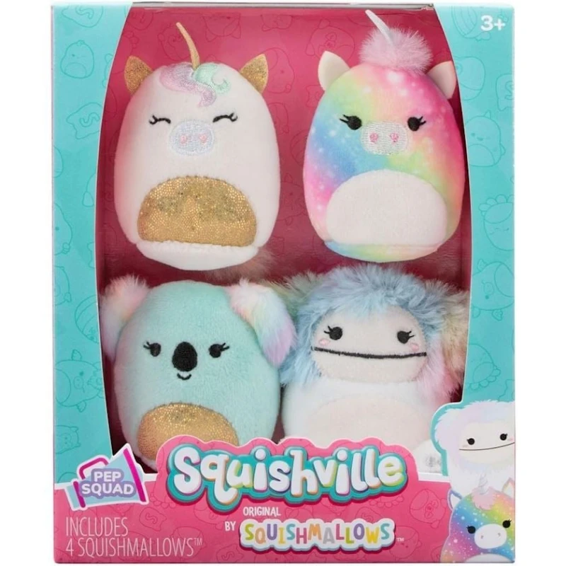 Набор мягких игрушек Jazwares Pep Squad Mini SQM0468, 3+ лет, 3 шт.