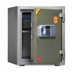 Офисный сейф Booil Safes BST-530, c электронным кодовым замком и ключом, серебристый