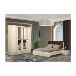 Спальный гарнитур Nil крем, Ламинат