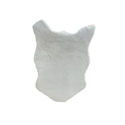 Декоративный ковер, полиэстер, белый, 90х150 см