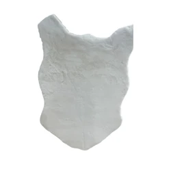 Декоративный ковер, полиэстер, белый, 90х150 см