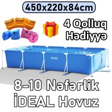 Hovuz Intex Rectangular Frame 7127TX28273Q4, karkas, həcm 7127 l, mavi, 450x220x84 - 7127TX28273Q4
