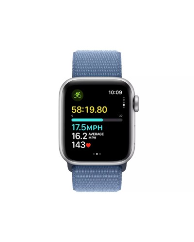 Ağıllı saat Apple Watch SE 2 2023 44mm Silver Case with Winter Blue Sport Loop (MREF3LL/A)