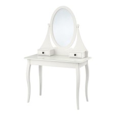 Makiyaj masası IKEA Hemnes, ağ, 100x50x159 sm