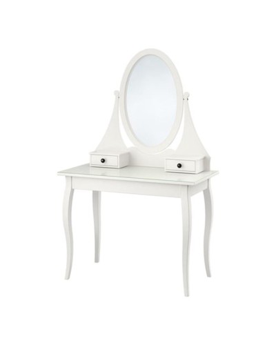 Makiyaj masası IKEA Hemnes, ağ, 100x50x159 sm