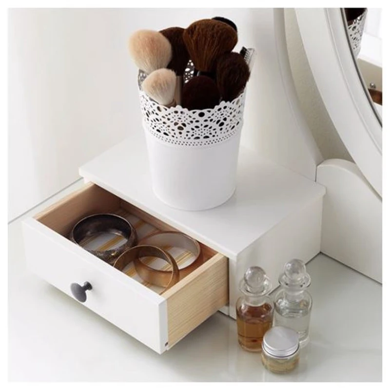 Туалетный столик IKEA Hemnes, белый, 100x50x159 см Туалетный столик IKEA Hemnes, белый, 100x50x159 см