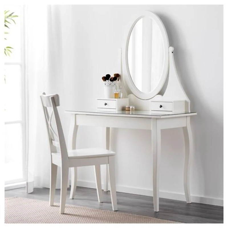 Туалетный столик IKEA Hemnes, белый, 100x50x159 см Туалетный столик IKEA Hemnes, белый, 100x50x159 см