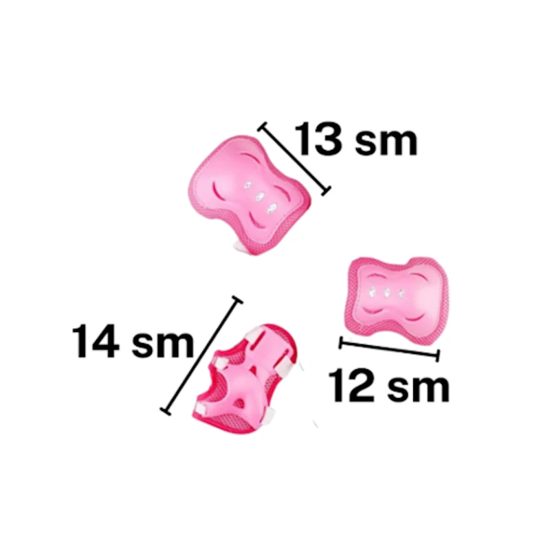 Комплект защиты для роликов 1927, для детей, розовый