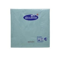 Сервировочные салфетки Alouette, голубые, 33х33 см, 30 шт