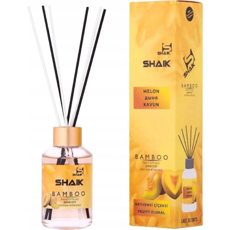 Ароматический диффузор Shaik Home Bamboo Reed Diffuser Melon, 100 мл Ароматический диффузор Shaik Home Bamboo Reed Diffuser Melon, 100 мл