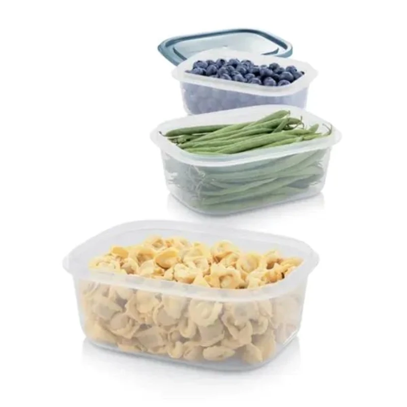 Набор контейнеров Tescoma, пластик, прозрачный, 0.5/1/2/ л, 3 шт Набор контейнеров Tescoma, пластик, прозрачный, 0.5/1/2/ л, 3 шт