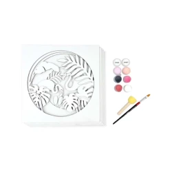 Набор 3D картина Rosa Talent Фламинго, ДВП грунтованное, 5 слоев, 30х30 см Набор 3D картина Rosa Talent Фламинго, ДВП грунтованное, 5 слоев, 30х30 см