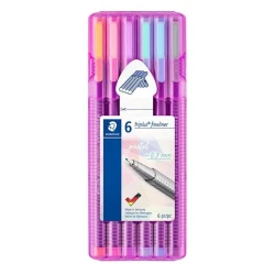 Набор цветных ручек Staedtler Triplus Fineliner 6 шт