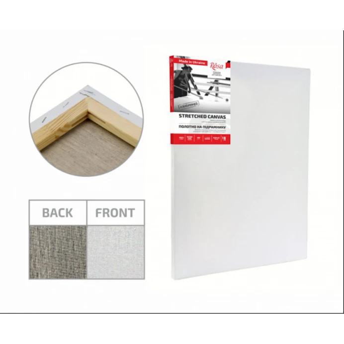 Холст на подрамнике Rosa, лен, мелкое зерно, акрил, 130х160 Холст на подрамнике Rosa, лен, мелкое зерно, акрил, 130х160