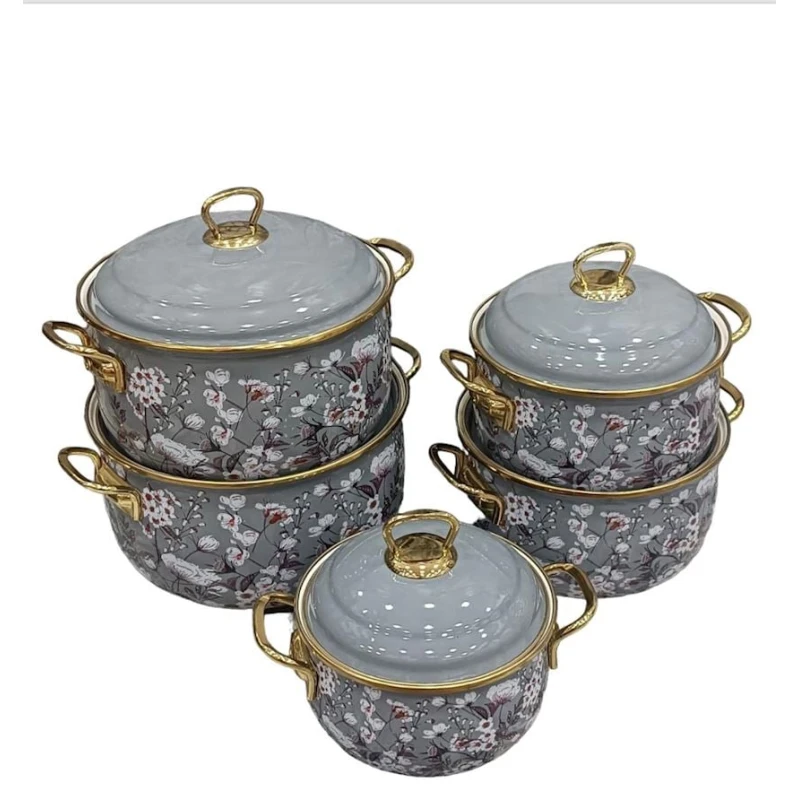 Набор кастрюль 0000104, 10 предметов, серый Набор кастрюль 0000104, 10 предметов, серый