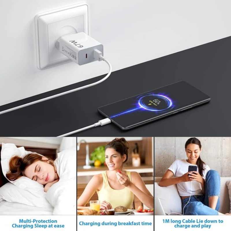 Şəbəkə enerji toplama cihazı Xiaomi MDY-12-ES 67W Şəbəkə enerji toplama cihazı Xiaomi MDY-12-ES 67W