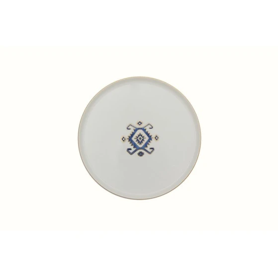 Boşqab Porland Arabesque 04ALM005997, farfor, ağ/göy, 21 sm