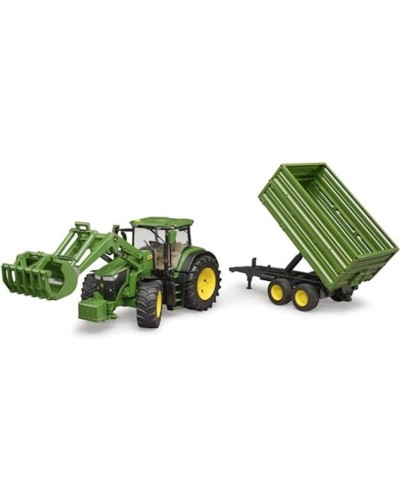 Oyun dəsti Bruder John Deere 7R 350, plastik, rəngbərəng, 42х60х20 sm, 3 yaşdan