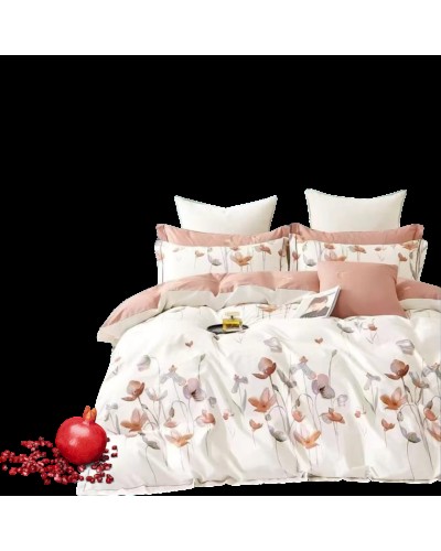 Yataq dəsti Narlı Super Narlı 000885, yorğan üzü 160x220 sm, mələfə 240x260 sm, 2 əd yastıq üzü 50x70 sm, ailəvi, satin/pambıq, rəngbərəng