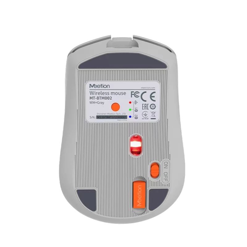Мышь Meetion BTM002 BT+Wireless, White